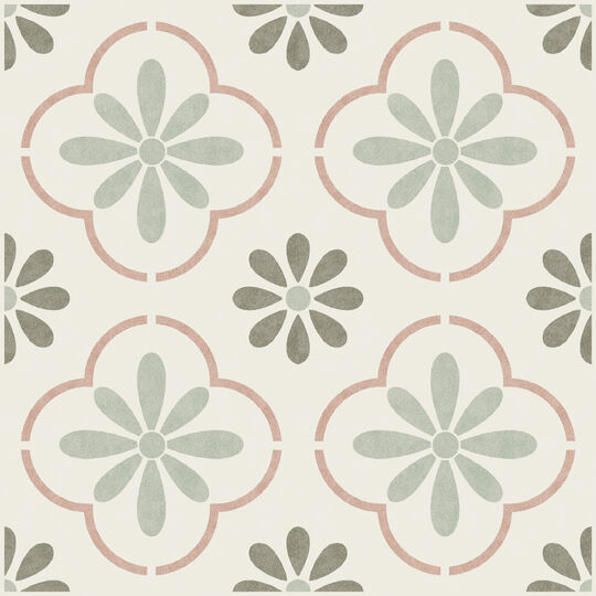 selbstklebende Bodenfliesen Olive Petals (11er Set) image number null